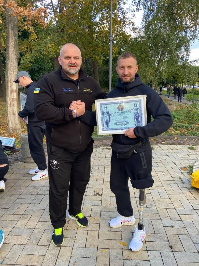 Полтавський ветеран встановив новий світовий рекорд зі стронгмену