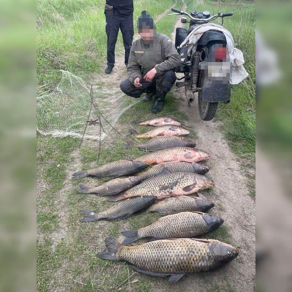 Наловив риби на понад 250 тисяч гривень: на Полтавщині спіймали браконьєра