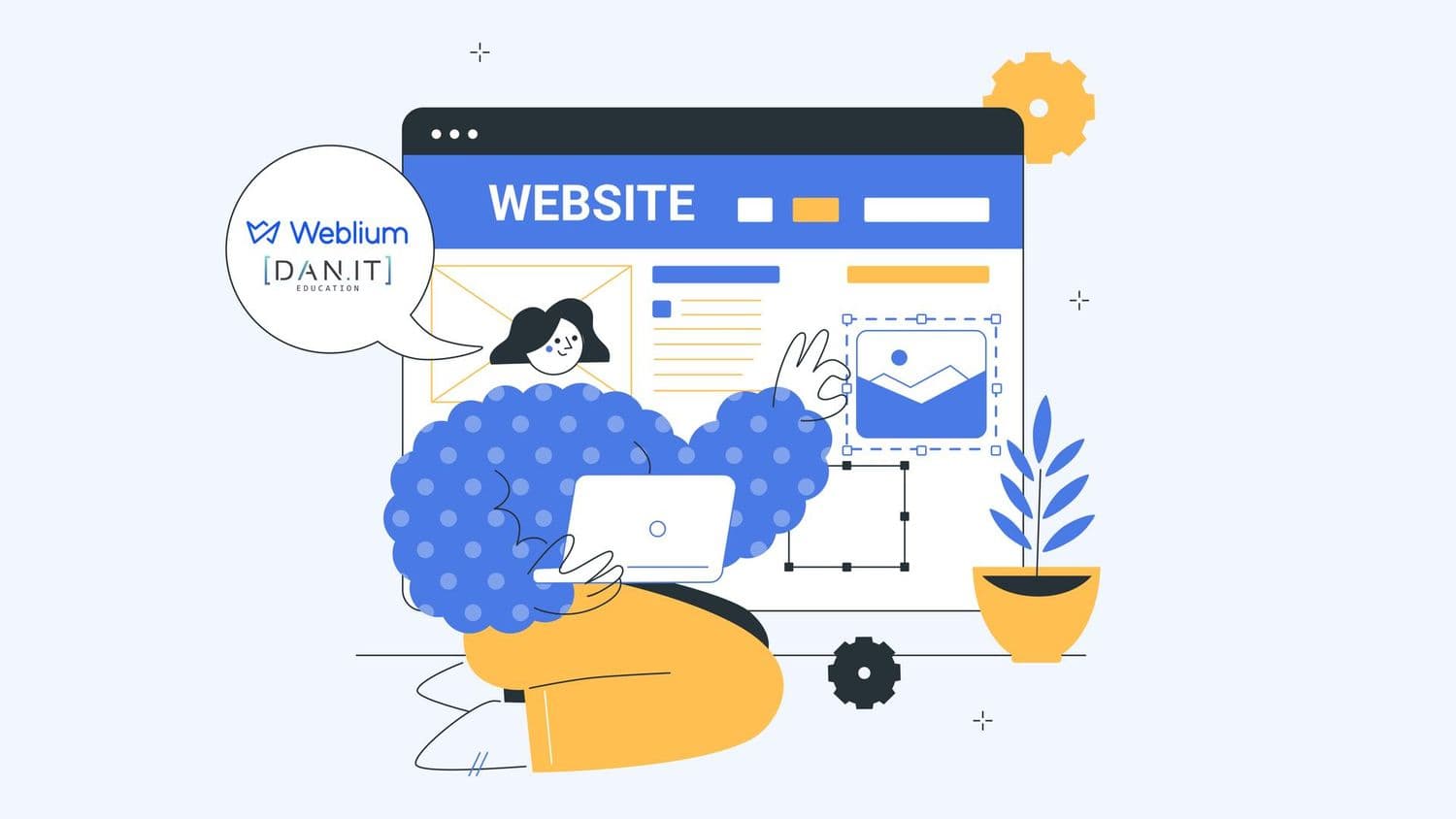 Конструктор сайтів Weblium разом з освітнім центром DAN.IT оголосили старт нової програми для дизайнерів