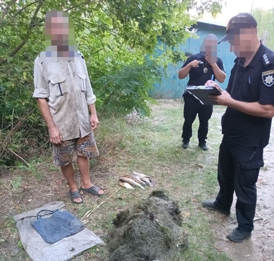 На Полтавщині затримали браконьєра, який наловив риби на майже 70 тисяч гривень