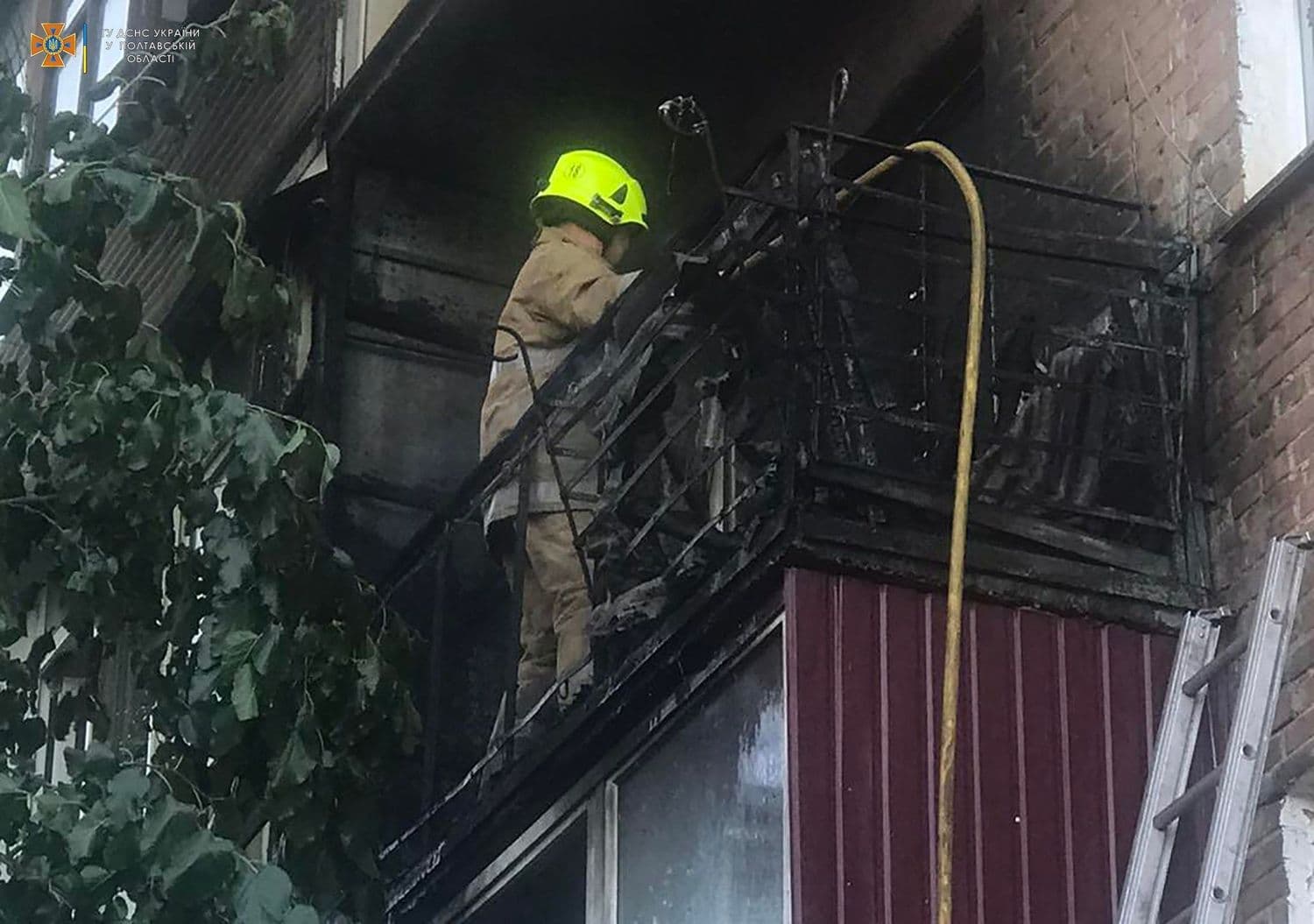 На Полтавщині сталася пожежа: з п'ятиповерхівки евакуювали 12 людей
