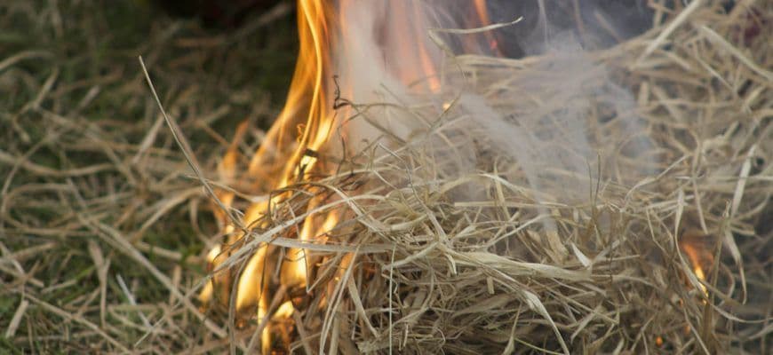 У Ковалівці згоріло 5 тонн сіна