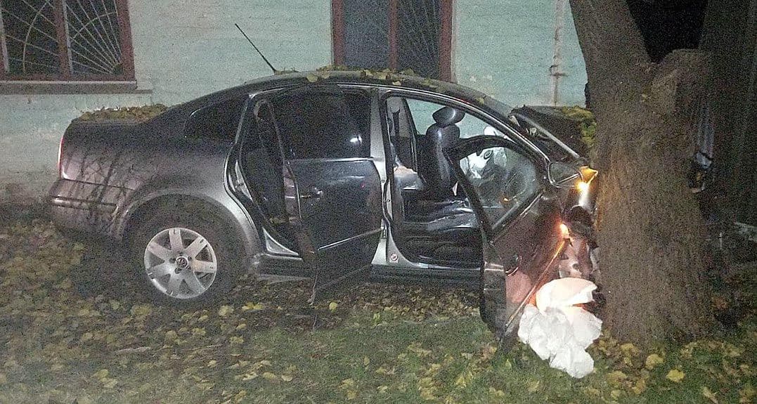 У Гадячі підліток за кермом потрапив в аварію