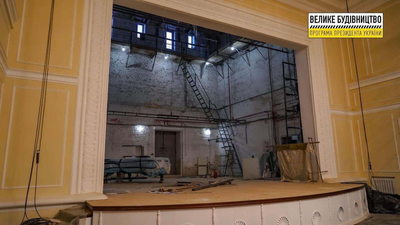 Ремонт Полтавської філармонії завершили на 70 %