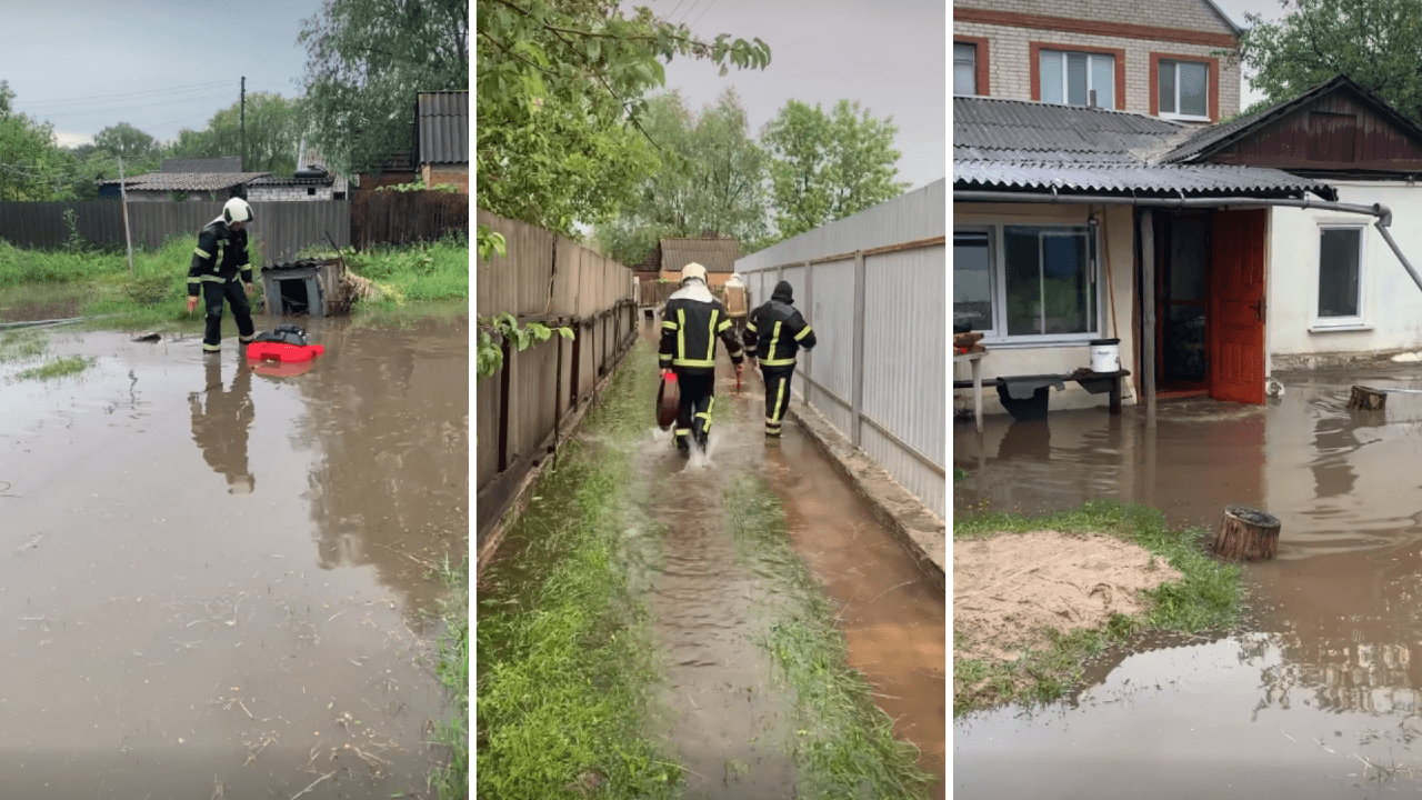 У Полтаві підтопило приватні будинки після зливи