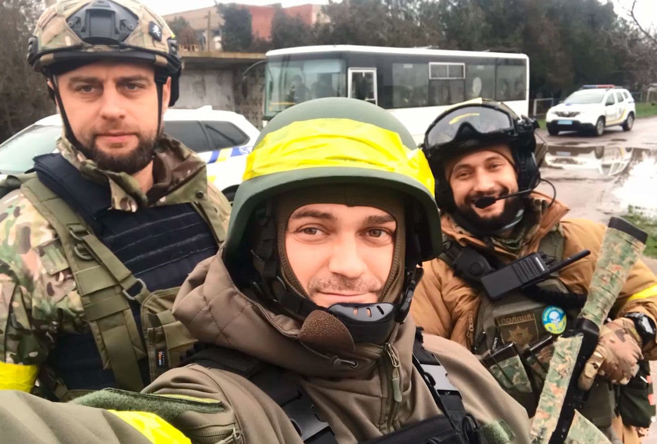 Поліцейські Полтавщини працюють на звільненій Херсонщині