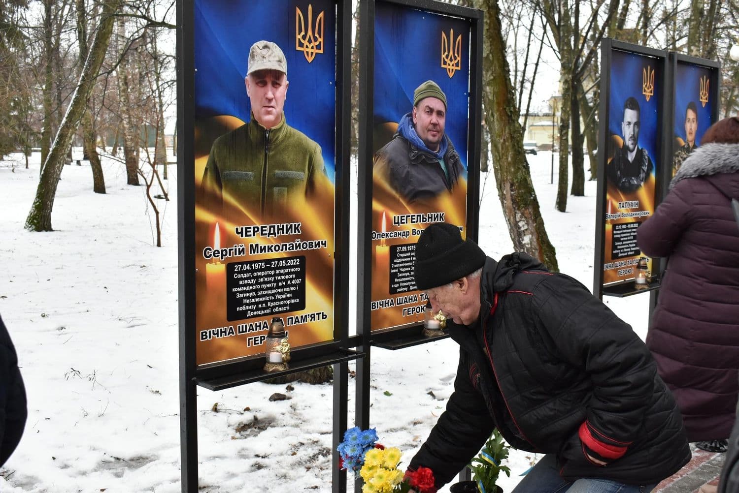 У Чутівській громаді відкрили Алею пам'яті полеглих воїнів