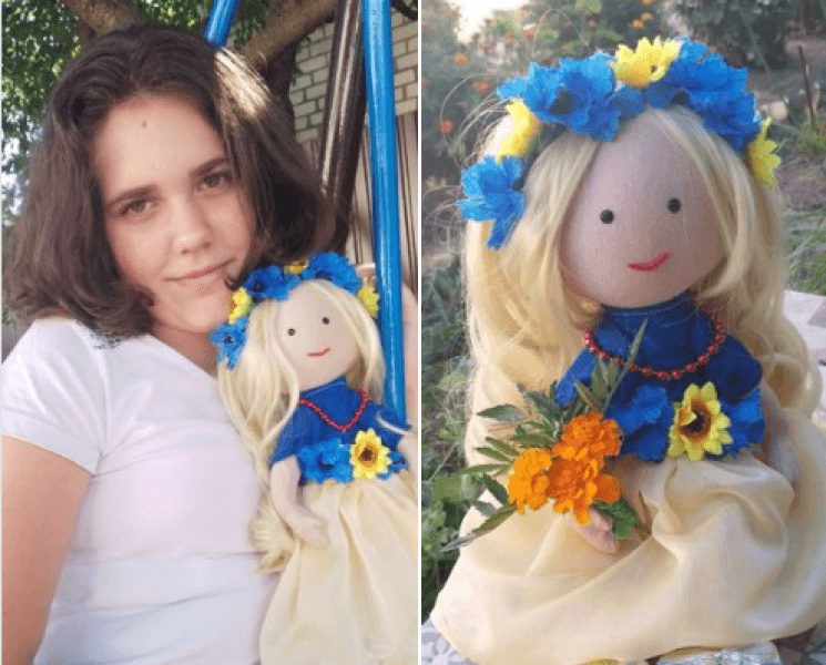 12-річна кременчуківка продає ляльки власного виробництва й передає гроші на ЗСУ