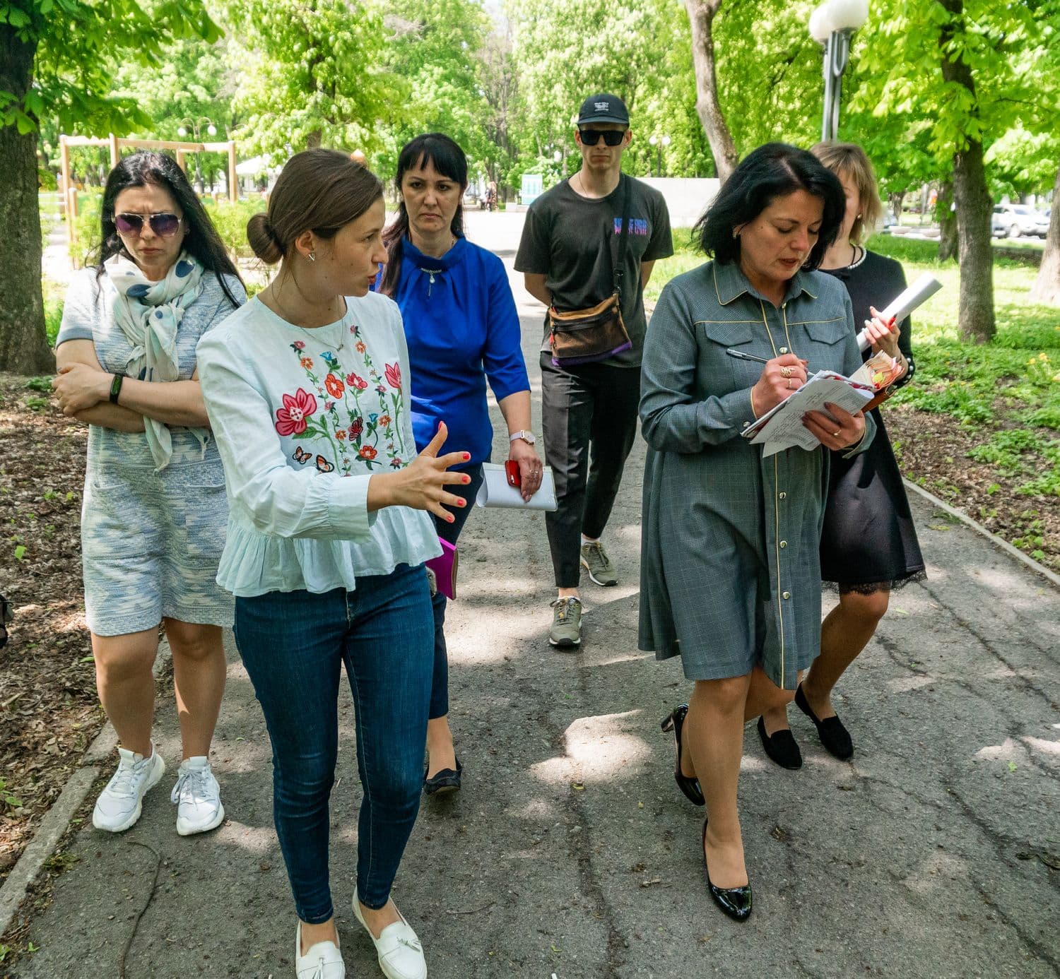 У Полтаві в парку «Перемога» перевірили об‘єкти профінансовані меценатами (ФОТОРЕПОРТАЖ)
