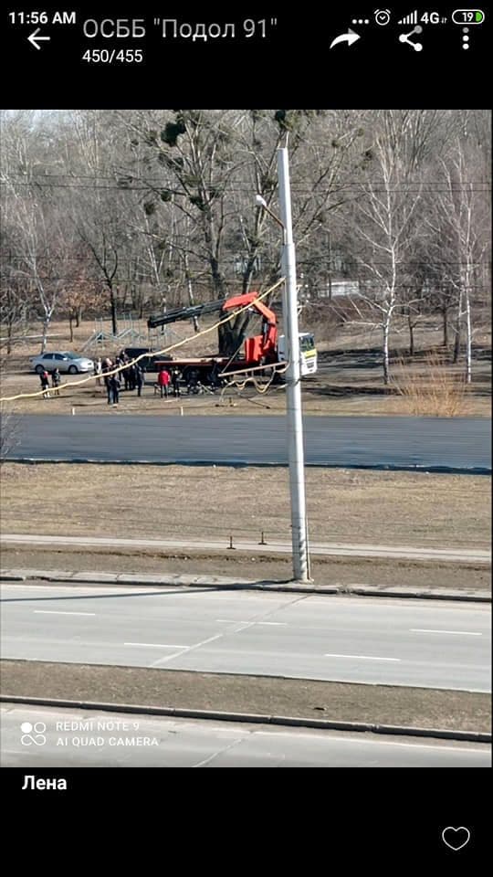 У Прирічковому парку демонтували пам'ятник загиблим в Афганській війні