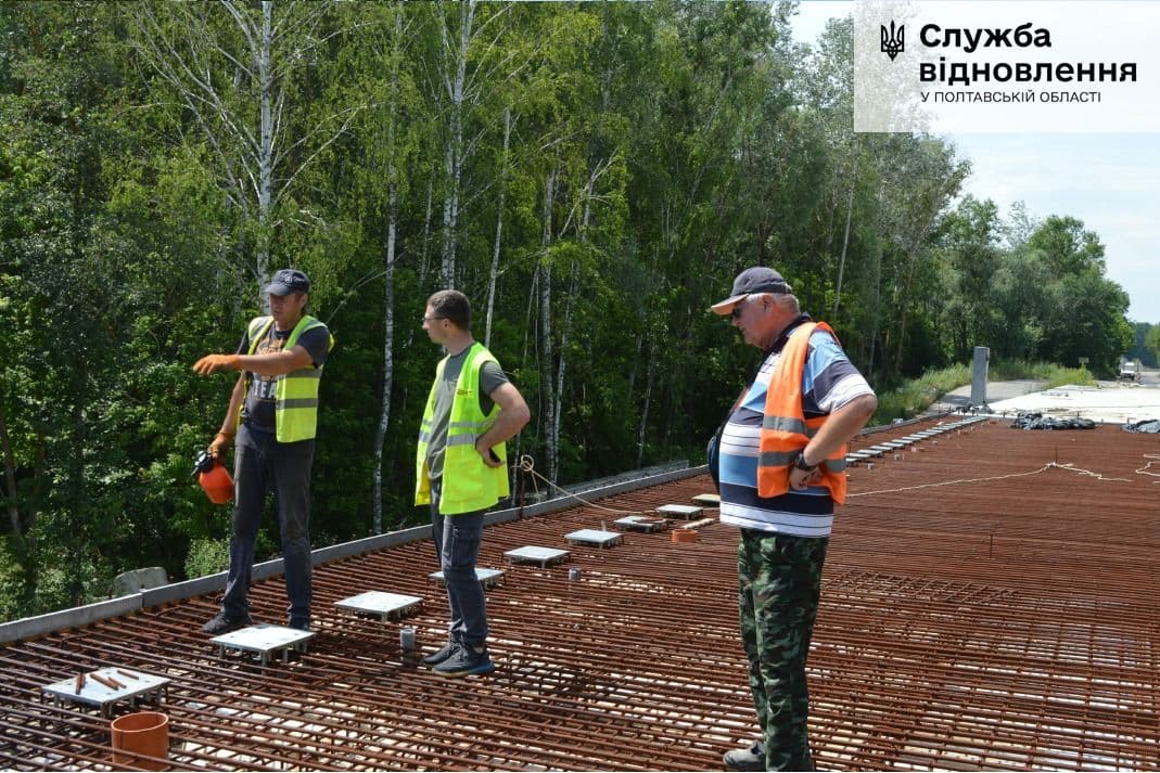 На Полтавщині відновили капремонт мосту через річку Псел