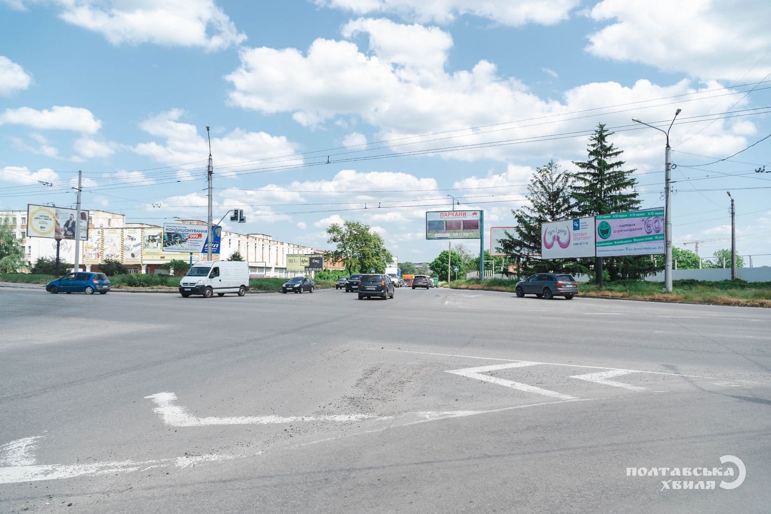 На п'ятьох перехрестях Полтави не працюватимуть світлофори 