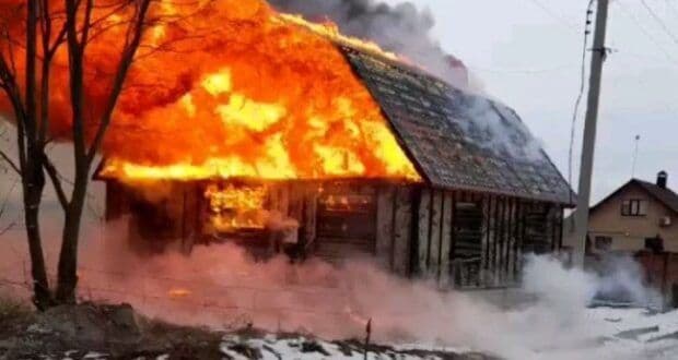 У с.Литв'янка Лубенського району ліквідували пожежу у господарчій будівлі