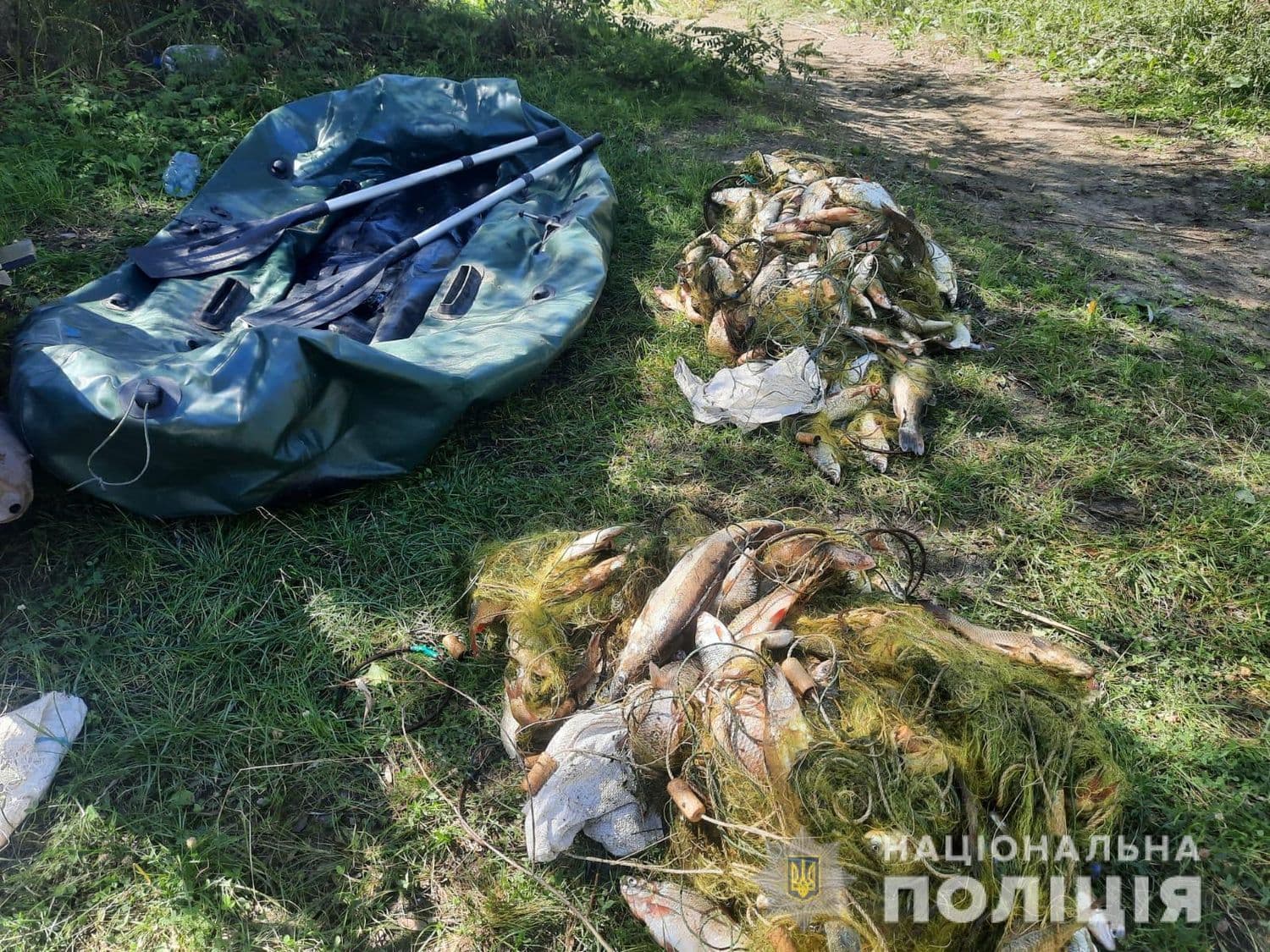 На Полтавщині викрили браконьєрів, які наловили риби на майже 800 тисяч гривень