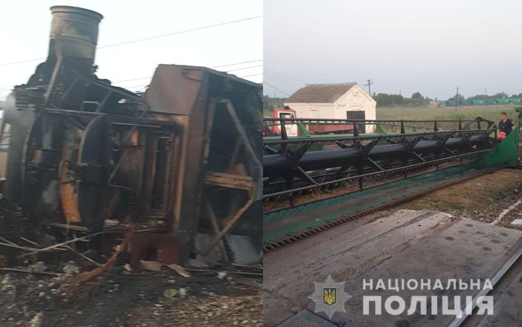 Біля Решетилівки потяг зіштовхнувся з вантажівкою