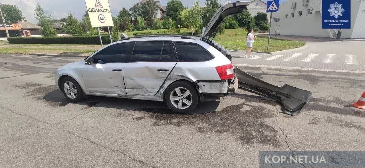 У Кременчуці водій виїхав на «зустрічку» та врізався в інше авто