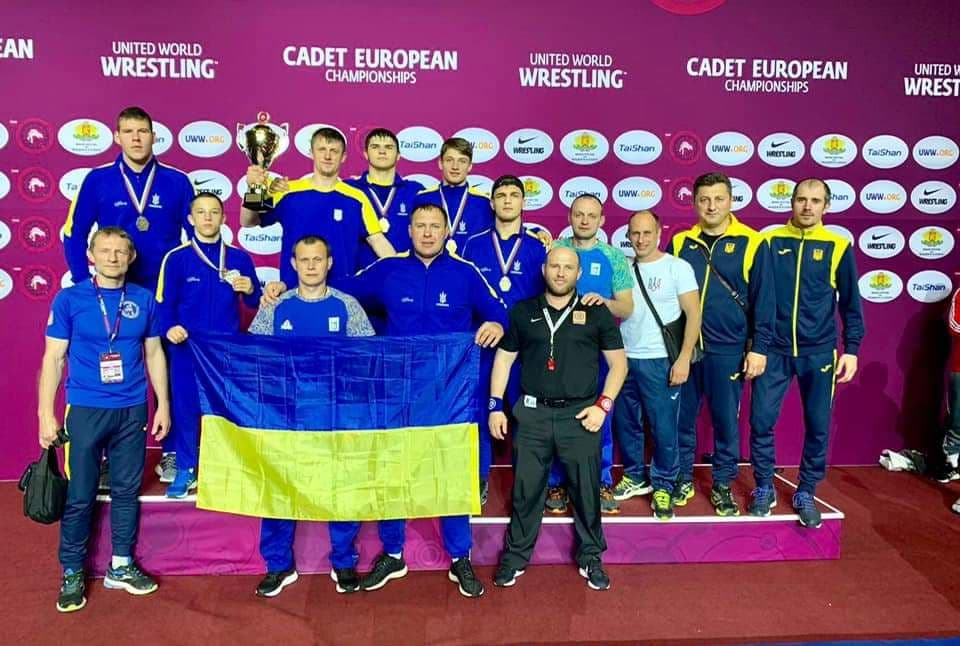 Українська збірна з кадетів греко-римської боротьби увійшла в трійку кращих в Європі