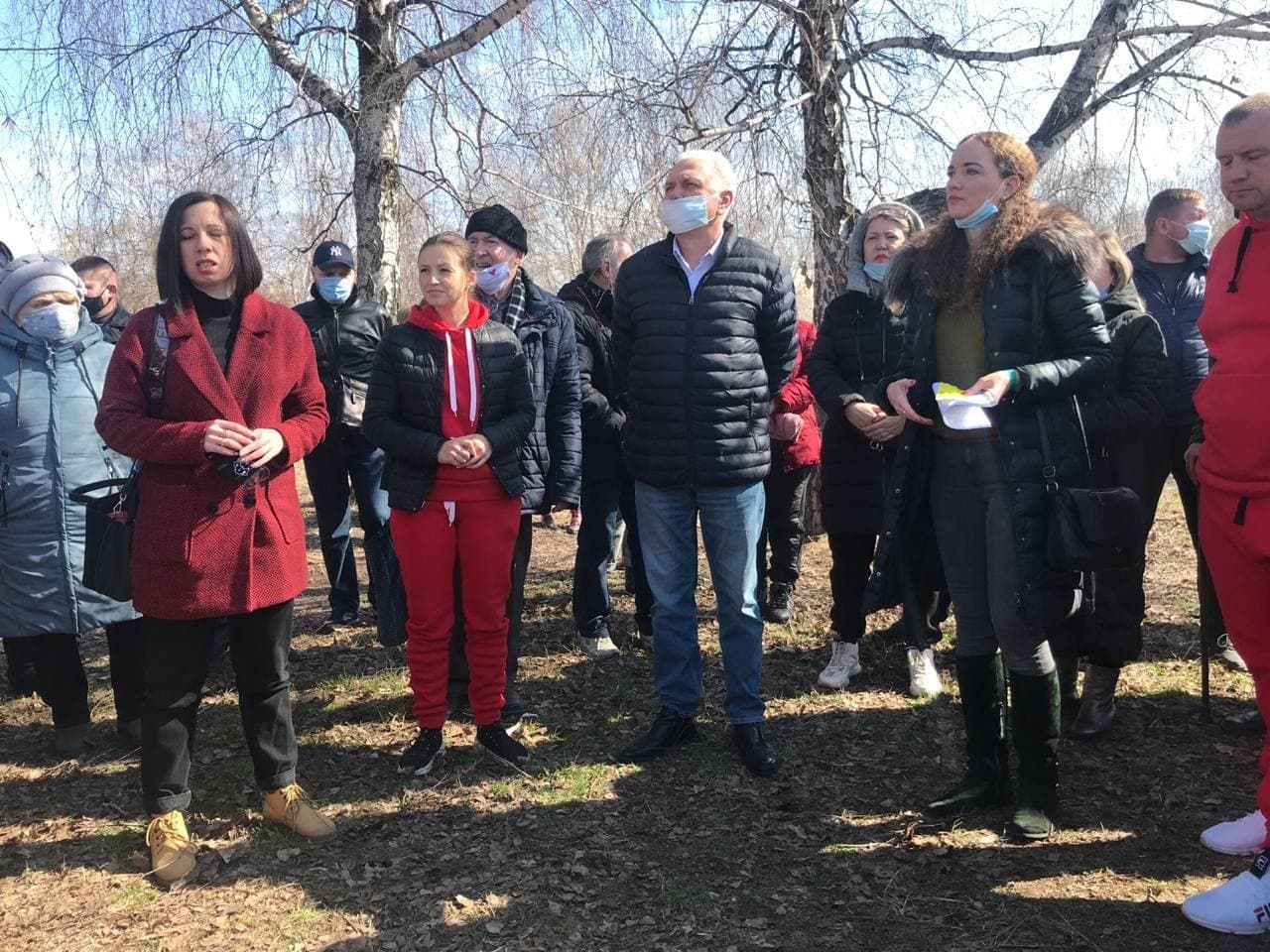 У Полтаві відбувся мітинг проти забудови багатоповерхівками біля Прирічкового парку (ФОТО)