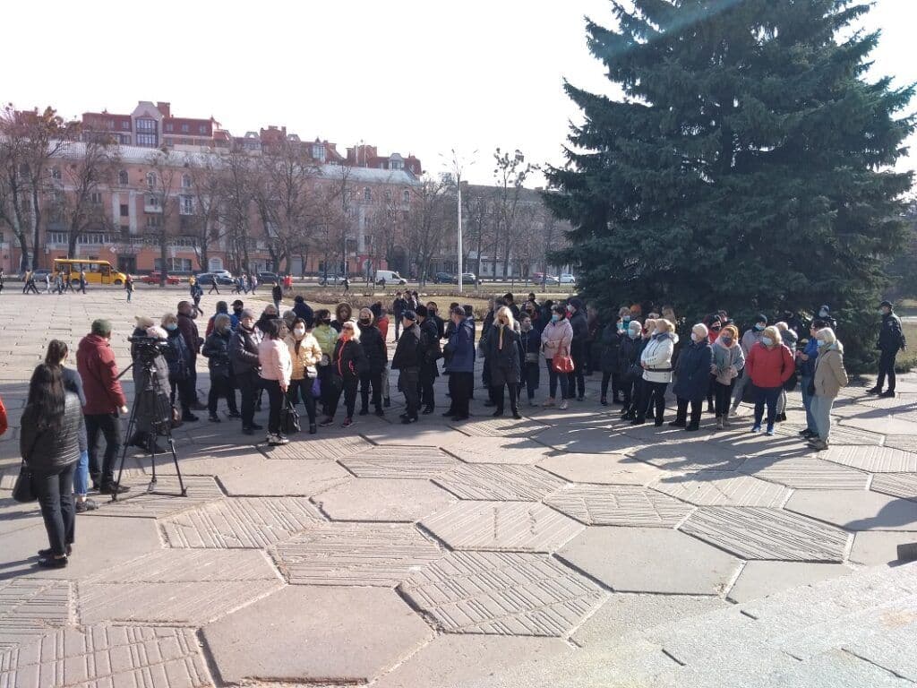 У Полтаві мітингували проти карантинних обмежень