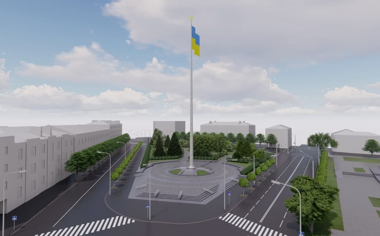 До Дня Незалежності у Полтаві встановлять найвищий в області прапор