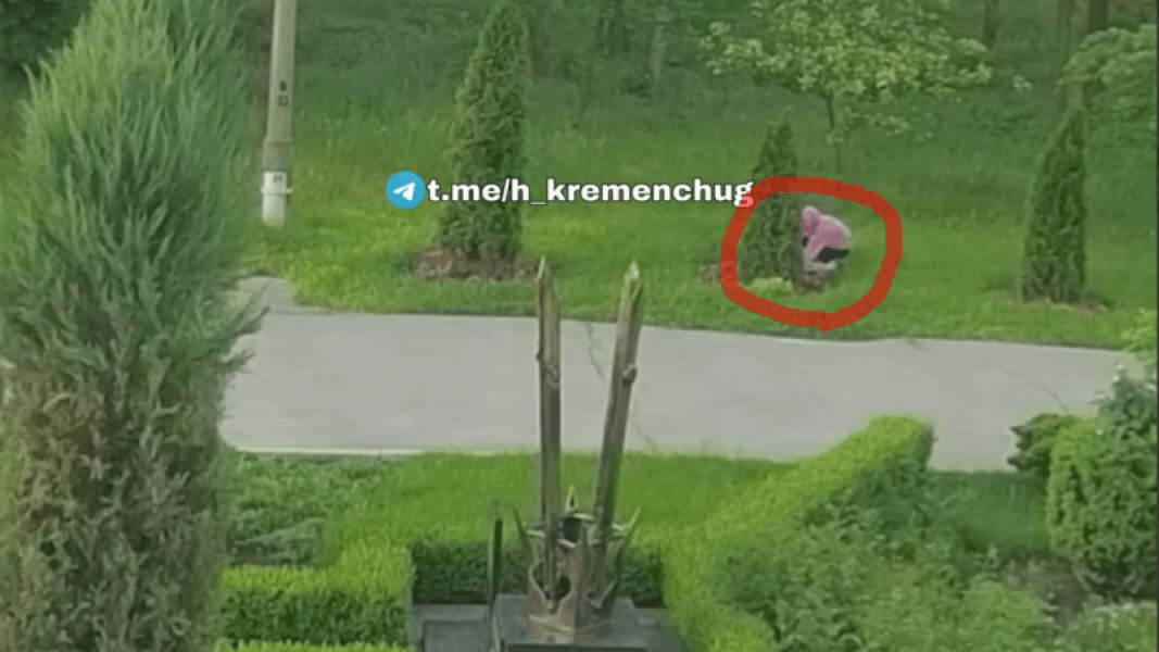 У Кременчуці жінки викрали квіти біля іменних туй для героїв АТО
