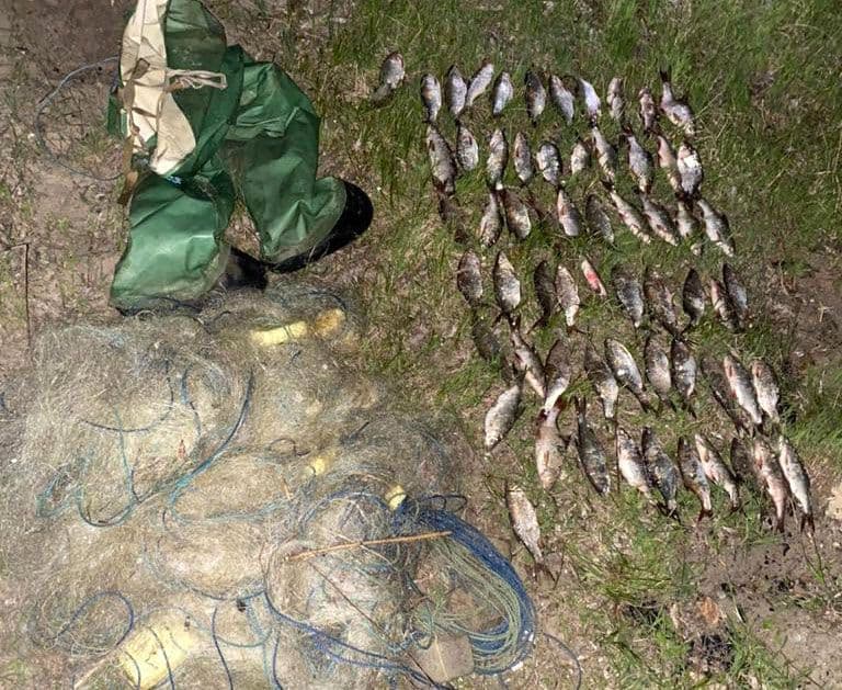 На водоймах Полтавщини впіймали рибалок-браконьєрів — збитки оцінили в понад 300 000