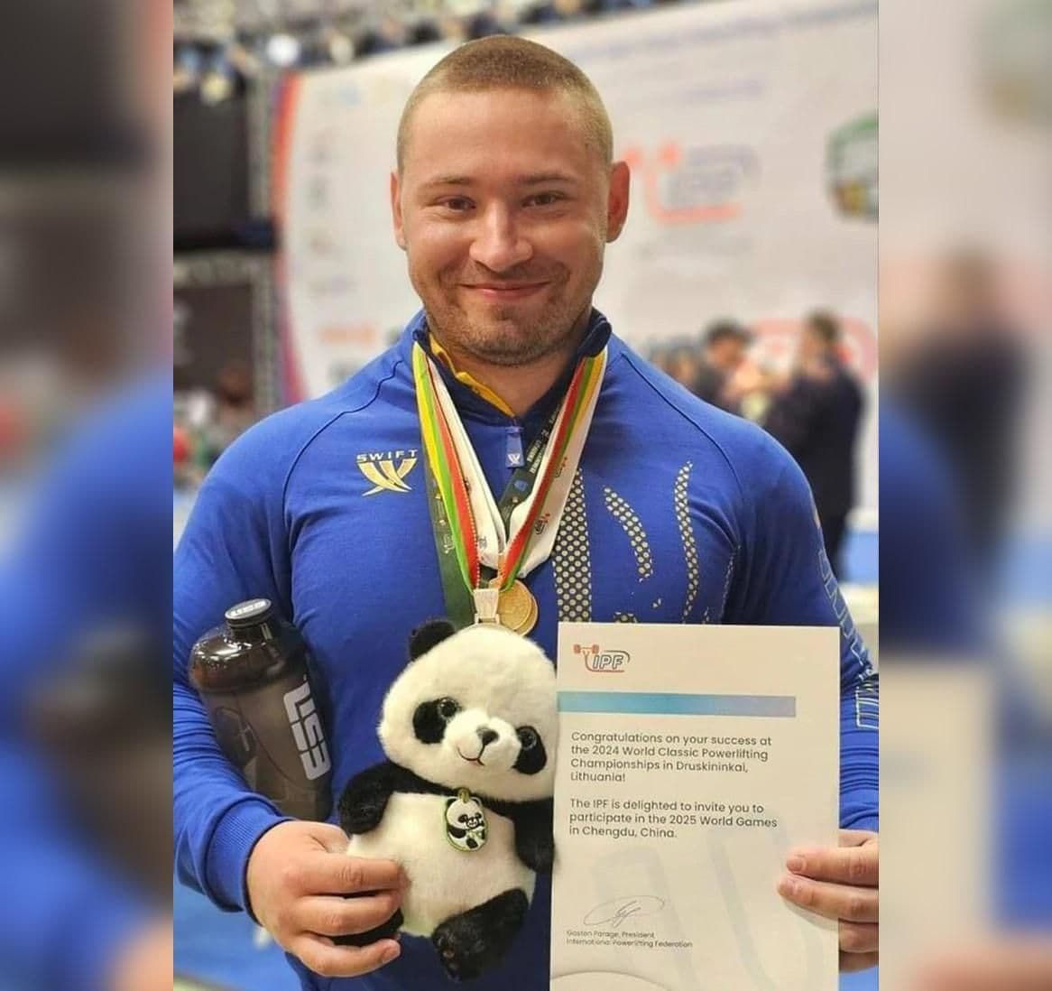 Пауерліфтер з Полтавщини встановив два рекорди на чемпіонаті світу