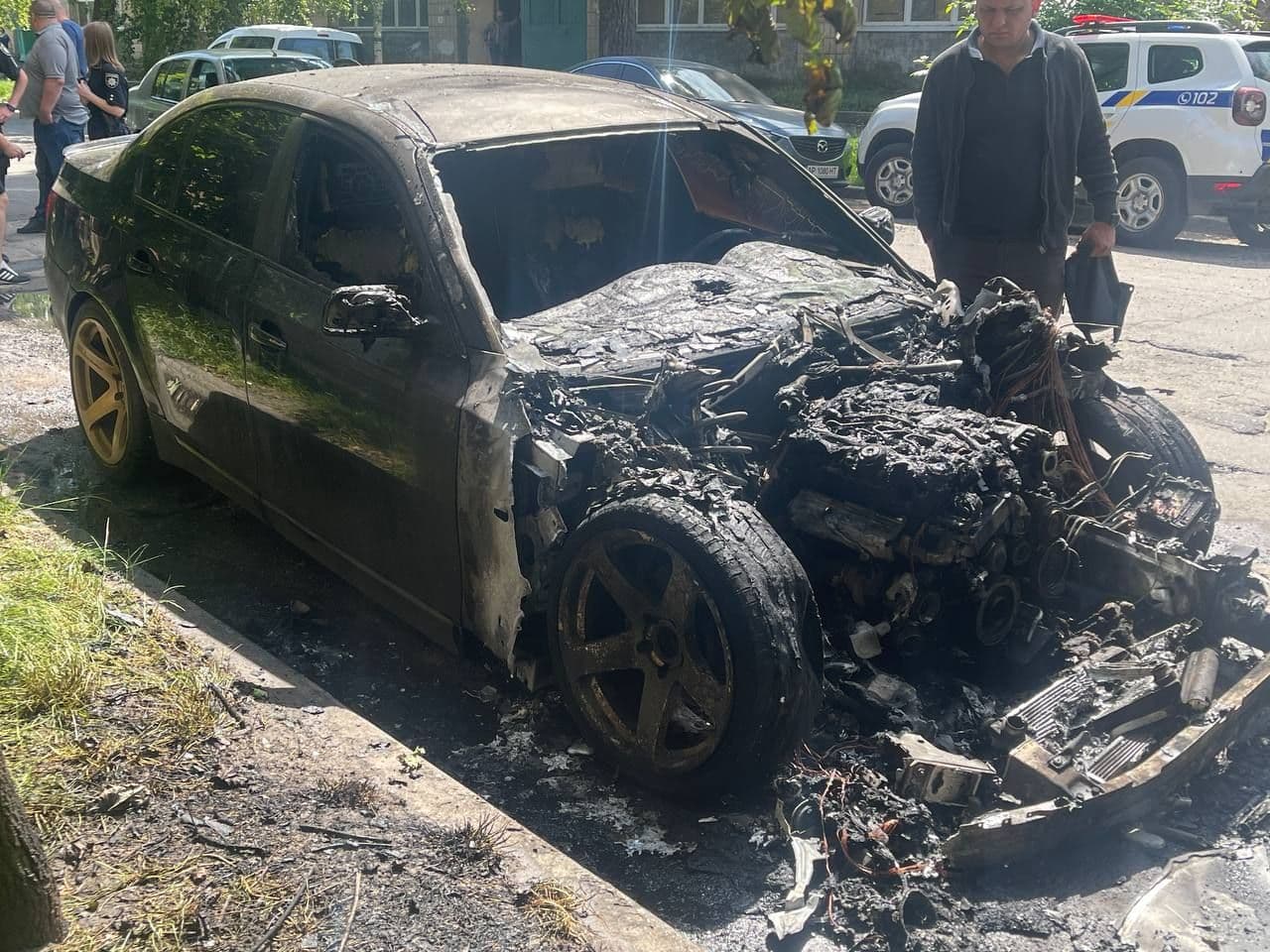 У Полтаві на Балакіна згорів автомобіль BMW