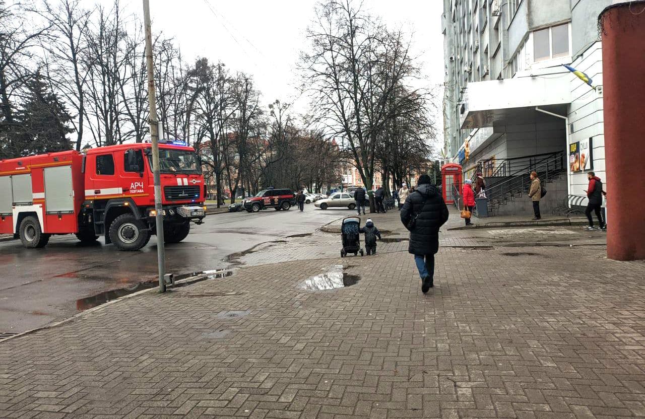 У центрі Полтави горів супермаркет