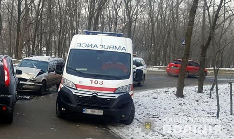 У Полтаві на серпантині по Монастирській сталася ДТП