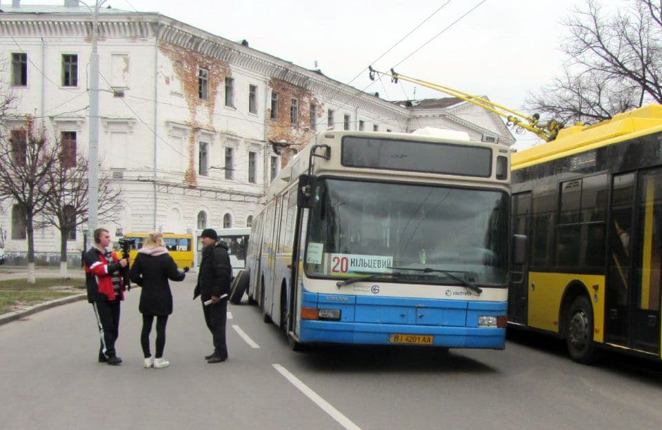 На Полтавщині продовжує курсувати громадський транспорт