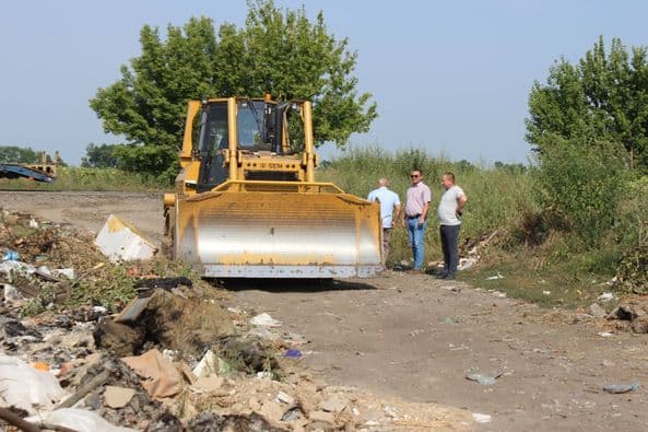 У Машівці облаштовують територію сміттєзвалища