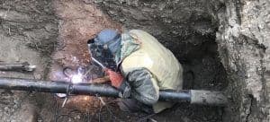 У Полтаві на вулиці Шолом-Алейхема відремонтували газопровід, де стався витік газу