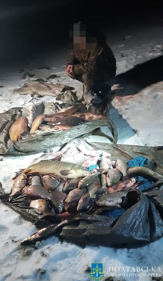600 000 грн збитків — на Полтавщині судитимуть браконьєра за вилов риби у заказнику