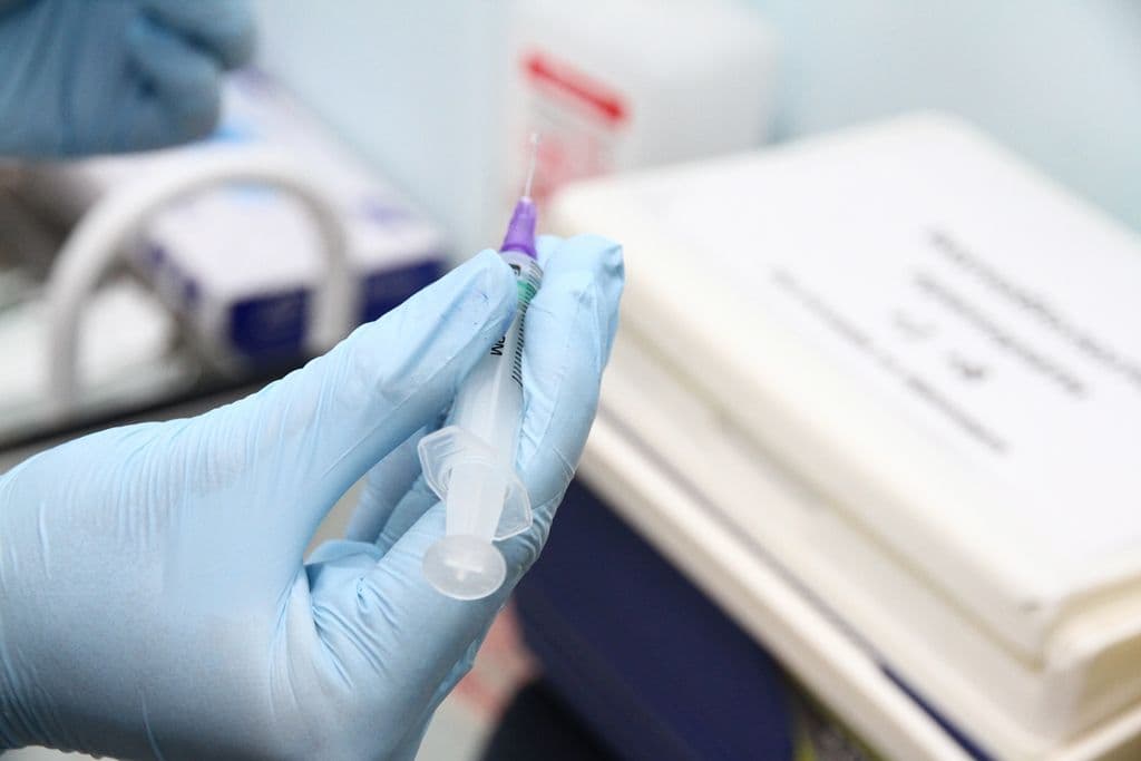 У Полтаві учасників бойових дій вакцинували від коронавірусу
