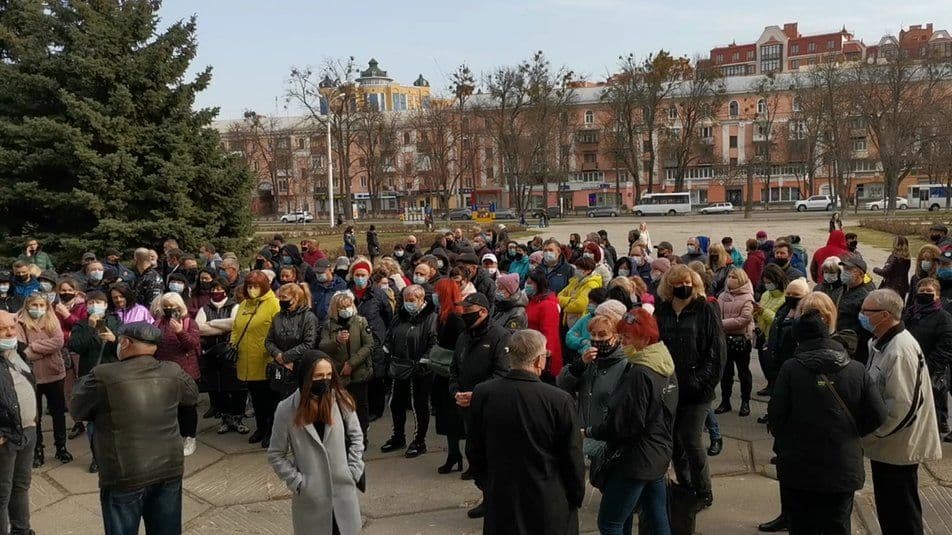 У Полтаві підприємці протестують щодо закриття ринків