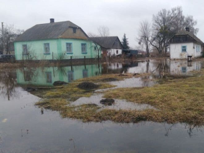 На Полтавщині річка Псел підтоплює будинки жителів