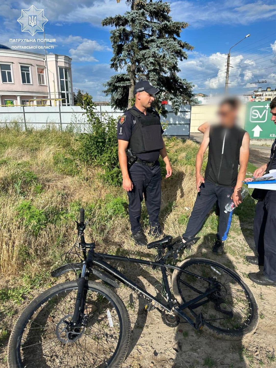 У Полтаві патрульні затримали грабіжника, який викрав велосипед
