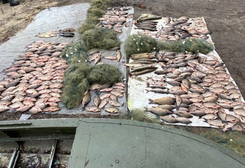 На Полтавщині затримали браконьєрів, які виловили понад 145 кг риби