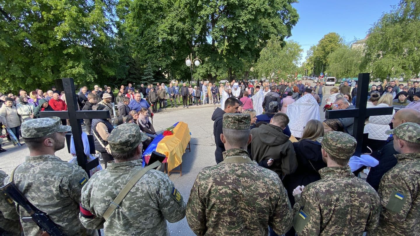 Полтавська громада попрощалася із трьома захисниками