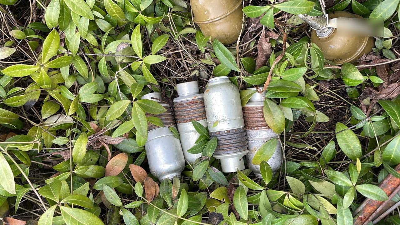У селі на Полтавщині на цвинтарі знайшли бойові гранати та «ВОГ-25»