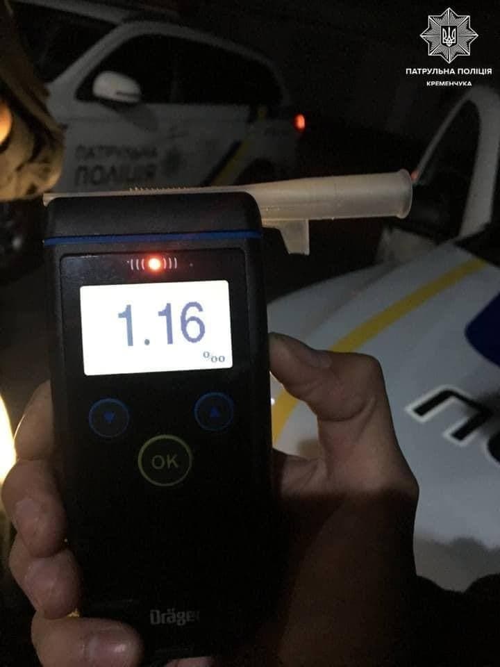У Кременчуці впіймали п'яного водія жигулів
