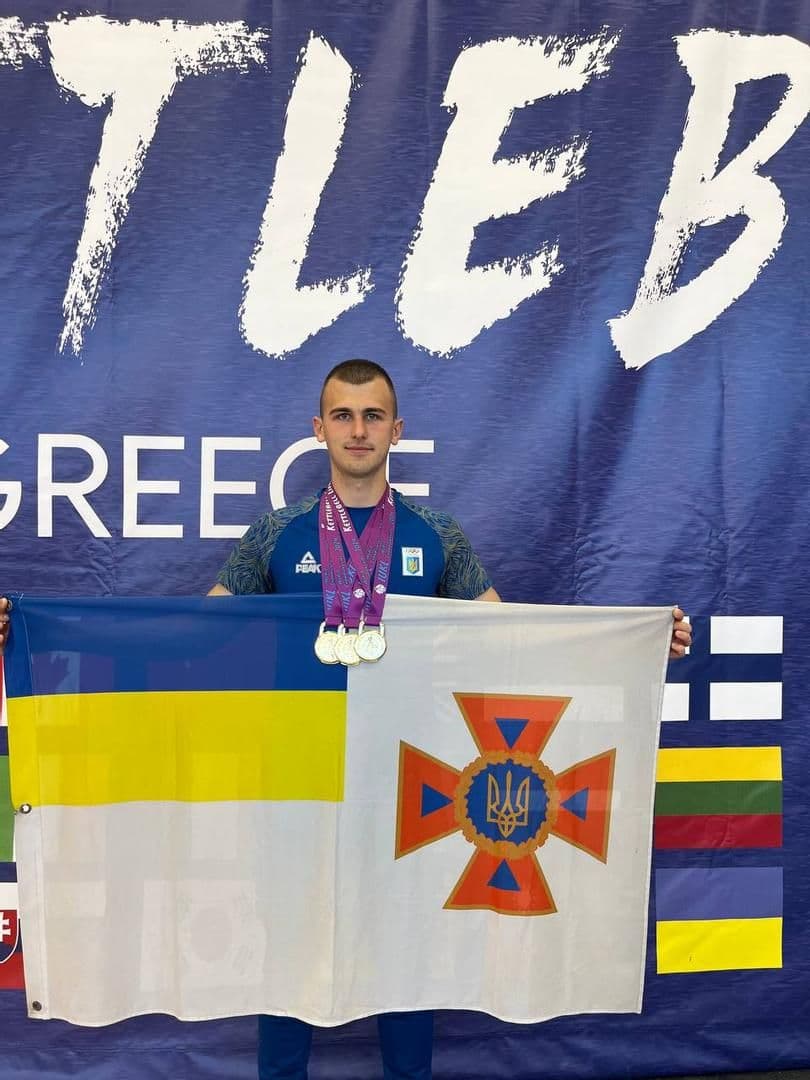 Рятувальник з Полтавщини виборов три золоті медалі на чемпіонаті світу 