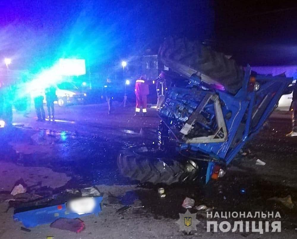 У Гадячі п’яний водій врізався в трактор