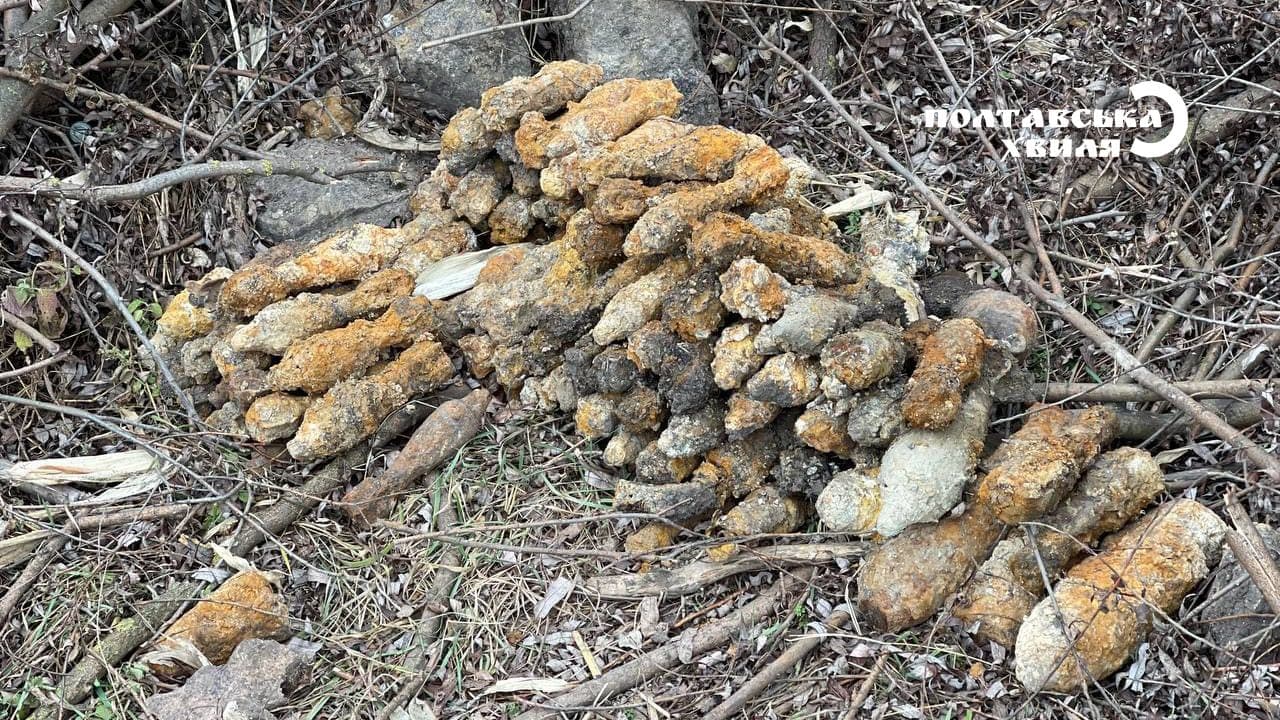 При в'їзді в Оржицю знайшли 200 снарядів часів Другої світової війни