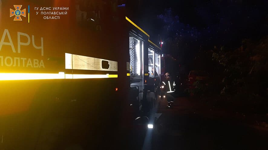 У Полтаві горів приватний житловий будинок