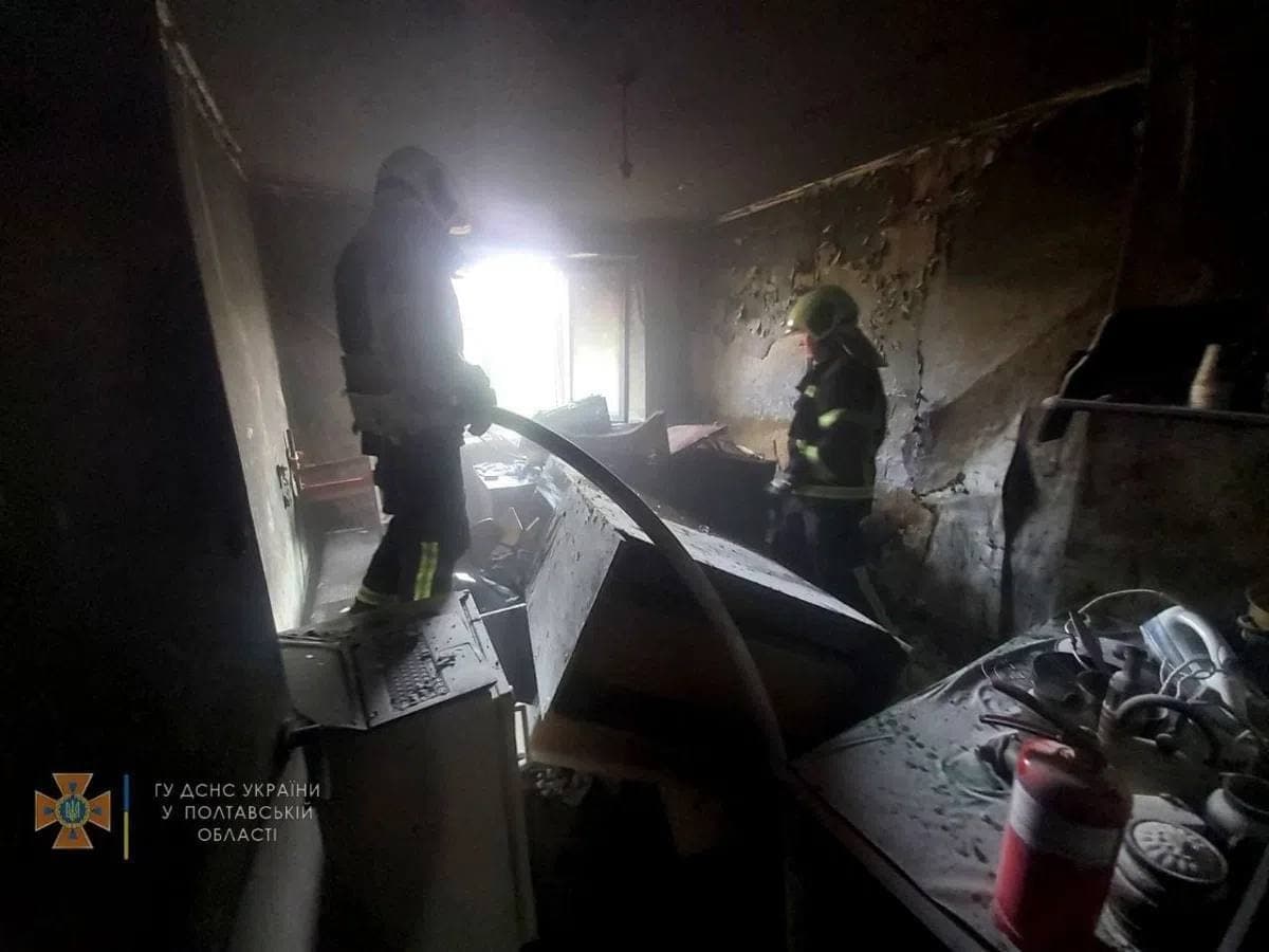 У Полтаві в студентському гуртожитку сталася пожежа
