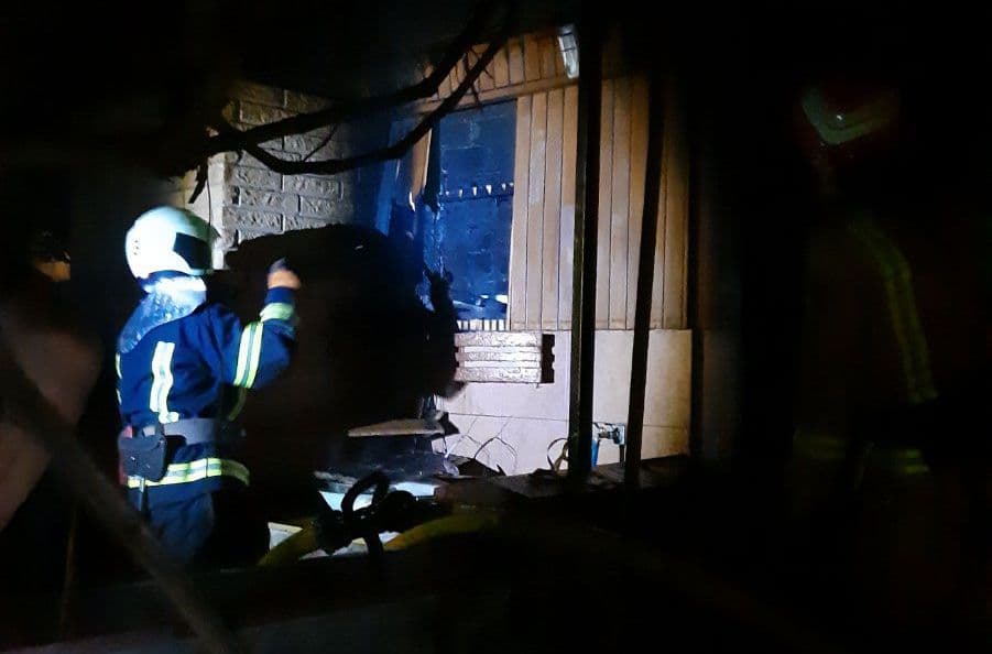 У Полтавському районі згоріла лазня