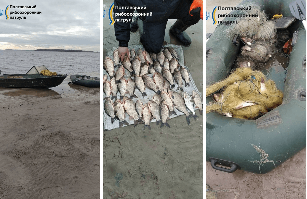 68 000 грн збитків — браконьєр ловив рибу в заказнику Полтавщини