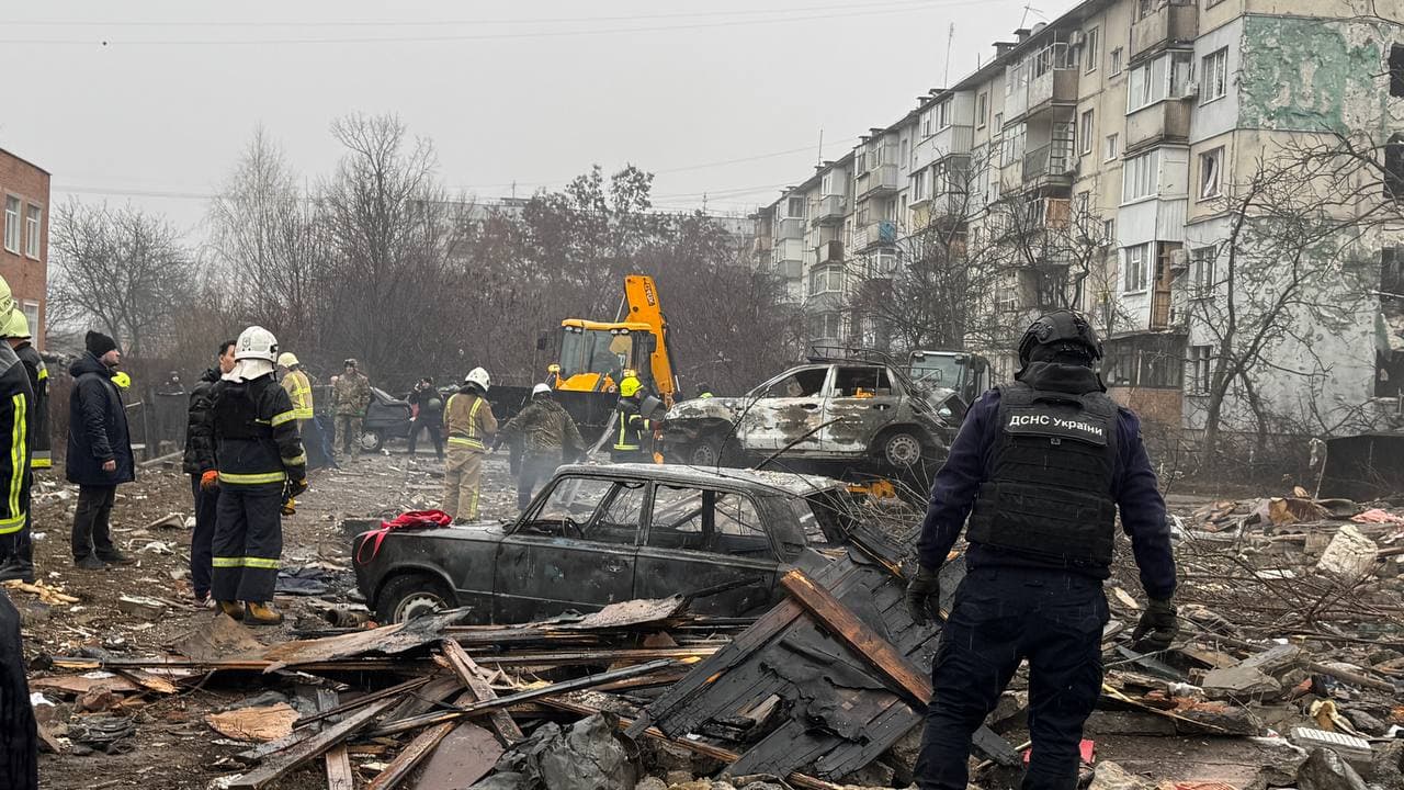 Полтава після обстрілу: у лікарнях перебувають девʼять постраждалих